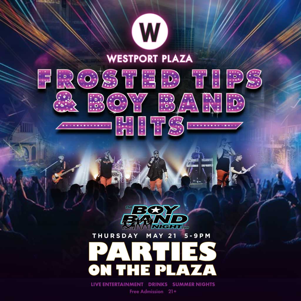 Boy Band parties at the plaza